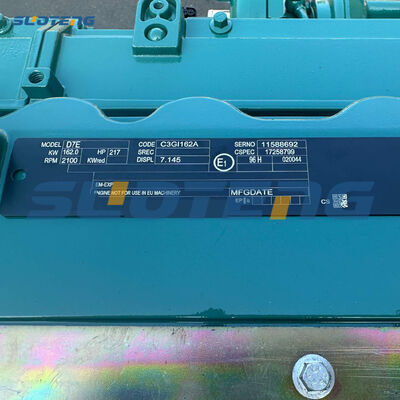 Ensamblaje del motor diesel D7E para la cargadora de ruedas L120GZ