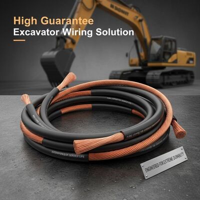 Solución de cableado para excavadoras de alta garantía fabricada con materiales de cobre puro que ofrecen conductividad y una larga vida útil